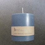 Broste Candles - 7.5cm x 7cm Nordic Blue Stearin Pillar Candles